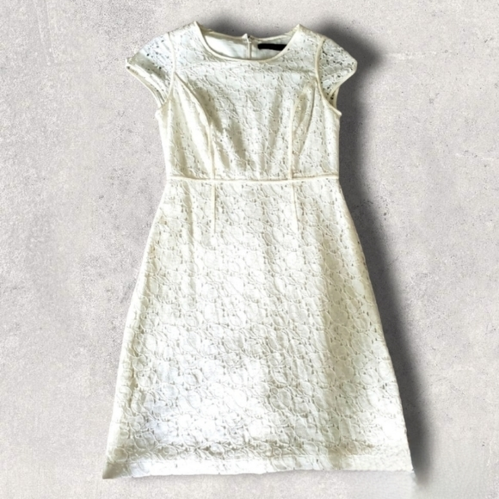 The Limited cream/off‎ white lace dress